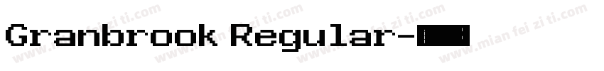 Granbrook Regular字体转换